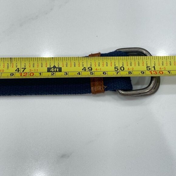 Men's U.S. Polo Assn. Navy Blue Fabric Belt Adjustable - Picture 4 of 5